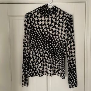 Mock turtleneck blouse